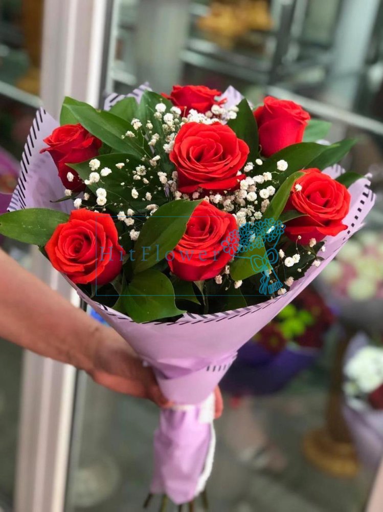 Букет заснеженные розы Букет роз Заснеженные розы